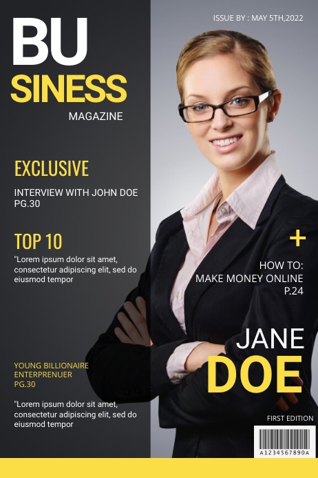 magazine cover Template | PosterMyWall