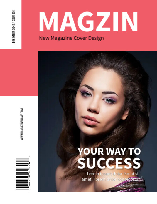 Magazine Cover Template Flyer (Letter pang-US)