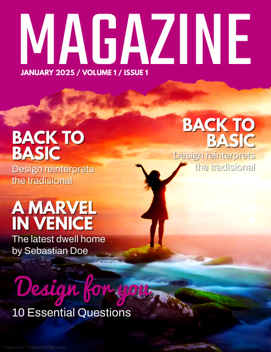 Magazine Back Page R Example School Magazine Cover Page Template
