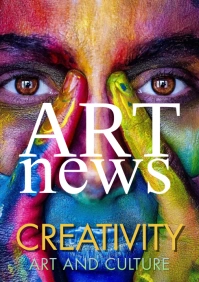 Magazine template design A3