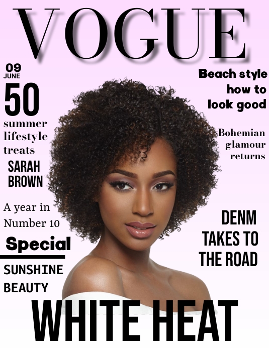 Magazine vogue modeling flyer Template | PosterMyWall