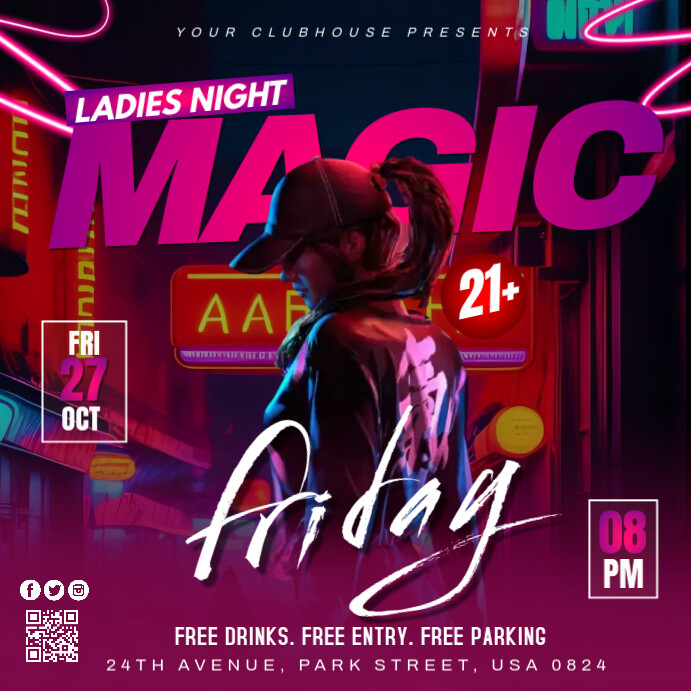 Plantilla de magic friday.a | PosterMyWall