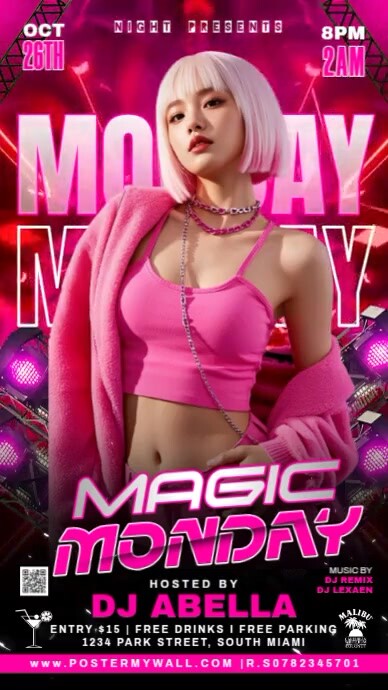 Copy of Magic Monday Night party | PosterMyWall