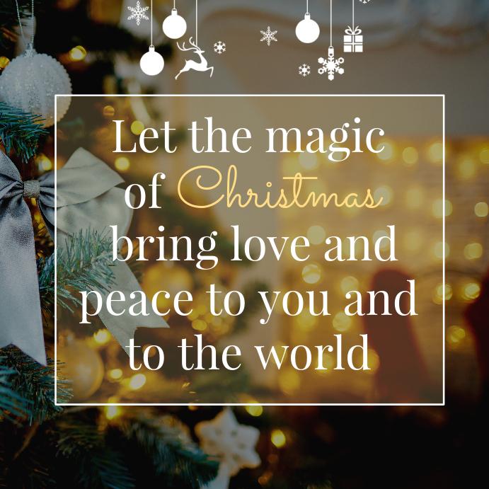 Modele Magie De Noel Citation Inspirante Instagram Postermywall