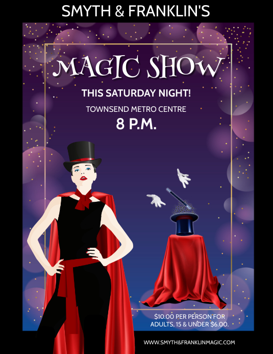 MAGIC SHOW Template PosterMyWall