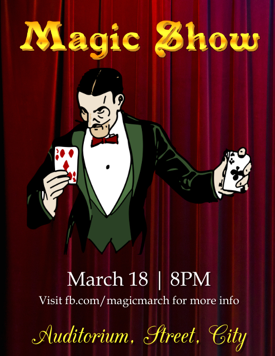 Magic Show Template PosterMyWall