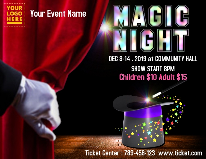 Magic Show Template | PosterMyWall magic-show-template-postermywall