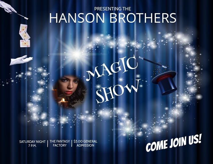MAGIC SHOW Template PosterMyWall