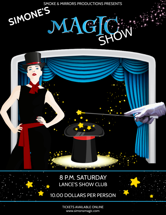 MAGIC SHOW Template PosterMyWall