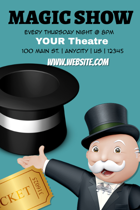Magic Show Template PosterMyWall