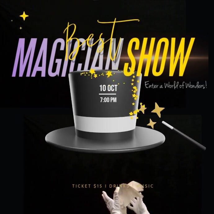 magic show video template | PosterMyWall