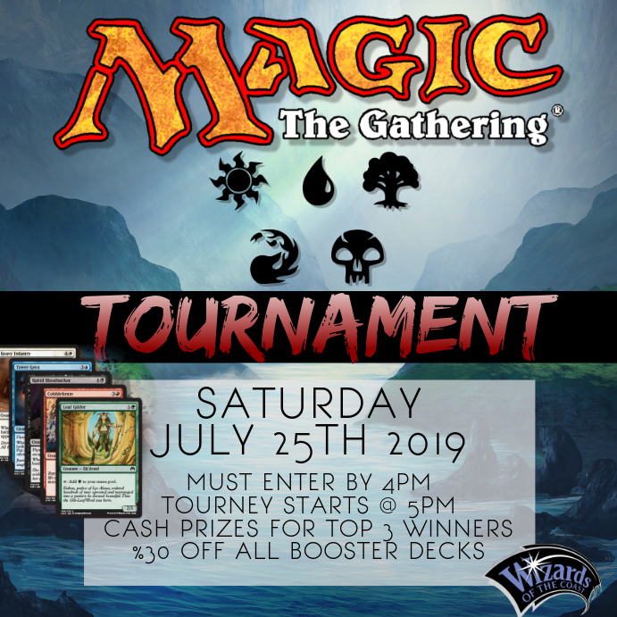 MAGIC THE GATHERING DECK TOURNAMENT Pos Instagram template