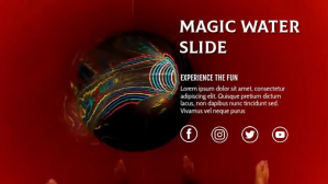 MAGIC WATER SLIDE VIDEO AD Digitalt display (16:9) template