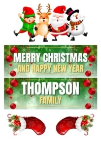 Magical Holiday Entryway Poster A4 template