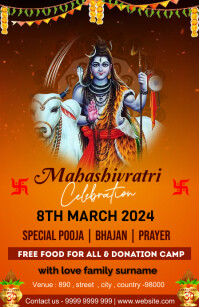 9 Ratri Design Maha shiv ratri Template | PosterMyWall