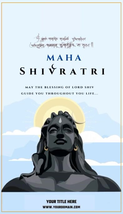Plantilla de Maha shiv ratri | PosterMyWall