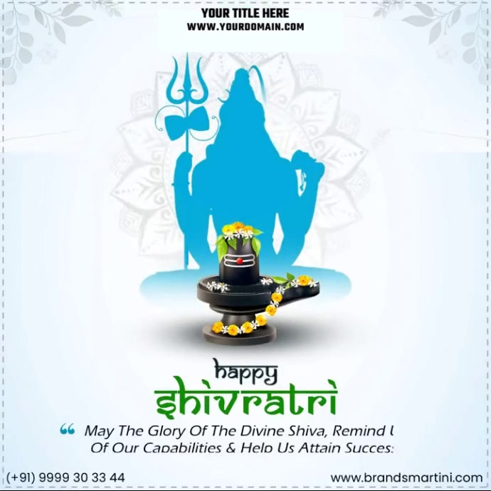 9 Ratri Design Copy of Maha shiv ratri | PosterMyWall