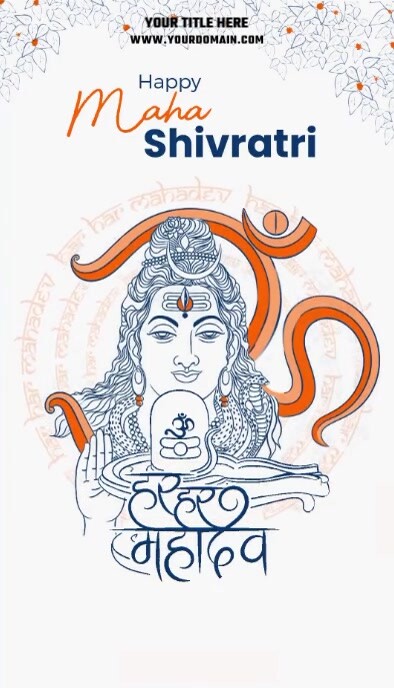 Plantilla de Maha shiv ratri | PosterMyWall