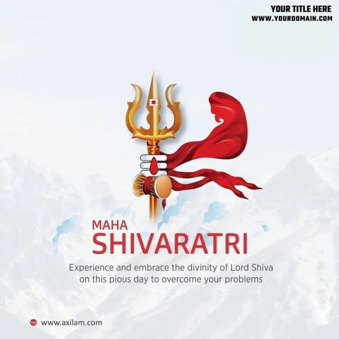 9 Ratri Design Plantilla de Maha shiv ratri | PosterMyWall