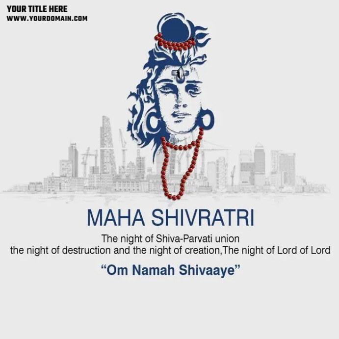 Maha shiv ratri Template | PosterMyWall