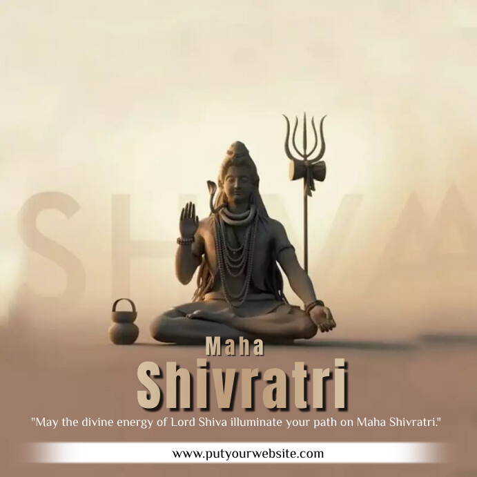 Maha Shivaratri Instagram Post template
