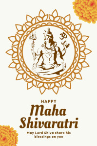 9 Ratri Design Maha Shiv Ratri Celebration Flyer Template | PosterMyWall