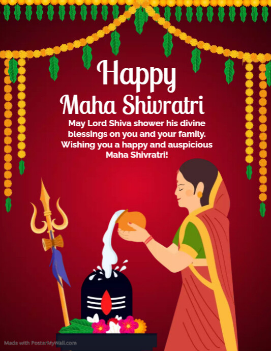 Maha Shivratri Day Flyer Template | PosterMyWall