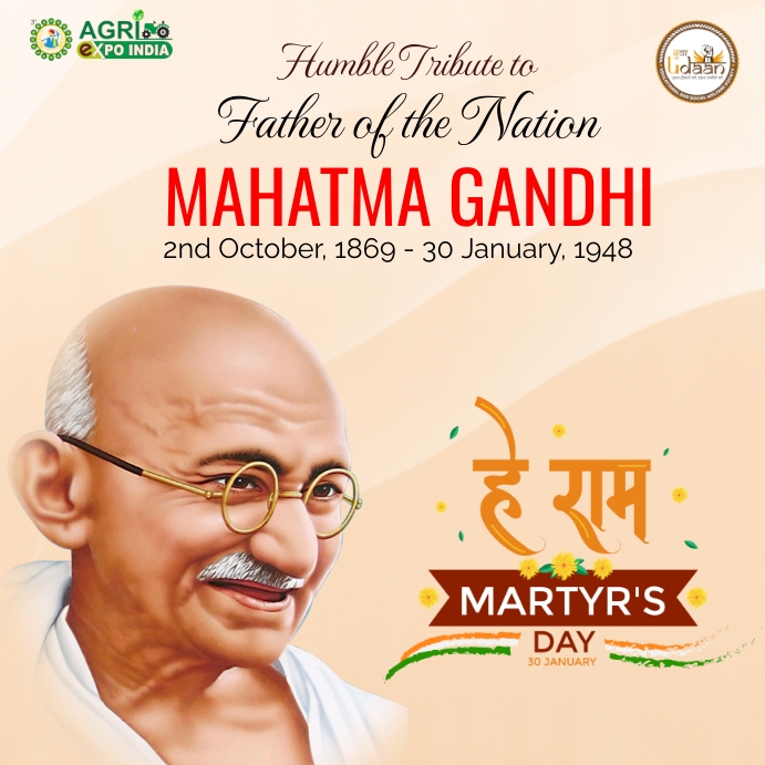 Mahatma Gandhi Template | PosterMyWall