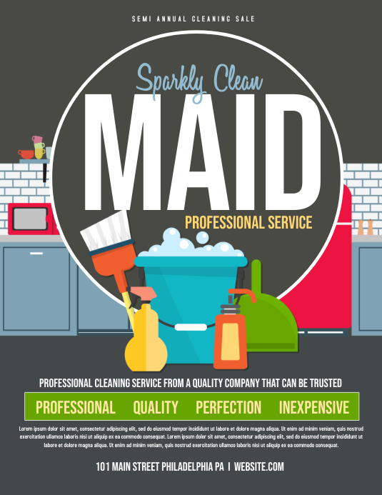 Maid Flyer Template