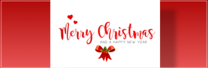 Weiß Christmas and New Year Greeting Intestazione e-mail Template