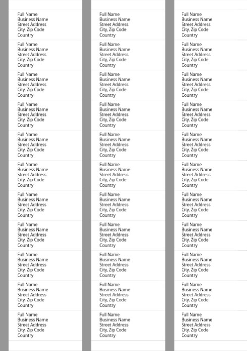 Mailing Envelope Address Labels self adhesive Template | PosterMyWall