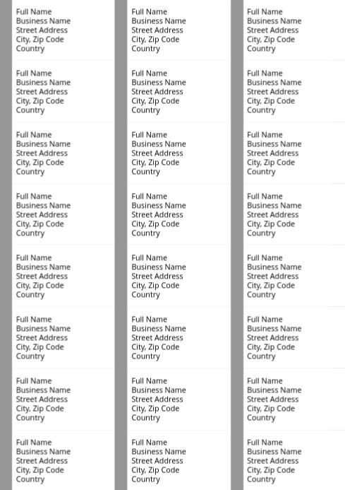 Mailing Envelope Address Labels self adhesive Template | PosterMyWall