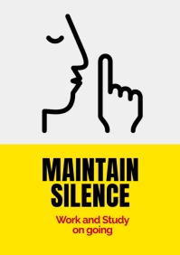 250+ Keep Silence Customizable Design Templates | Postermywall
