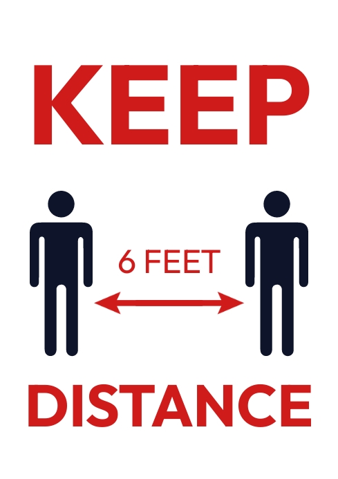 Social Distancing Design maintain social distancing Template | PosterMyWall