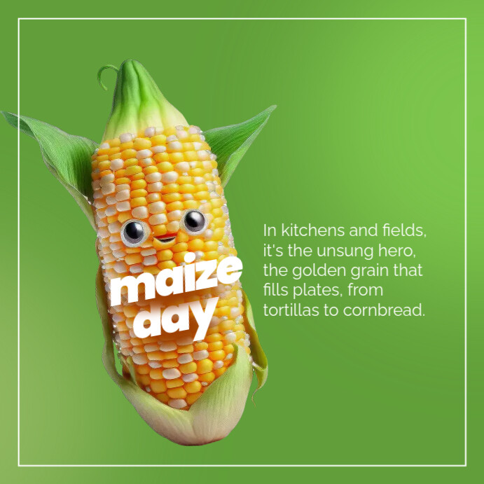 Maize Day Instagram Post template