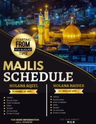 Majalis, Flyer (format US Letter) template