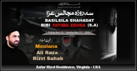 Majalis e Aza Bibi Fatima Zehra (S.A) Facebook Shared Image template