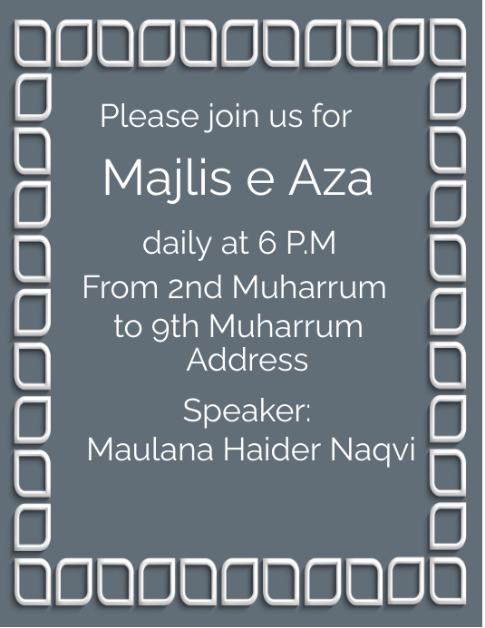Majlis Flyer Template Printable Word Searches