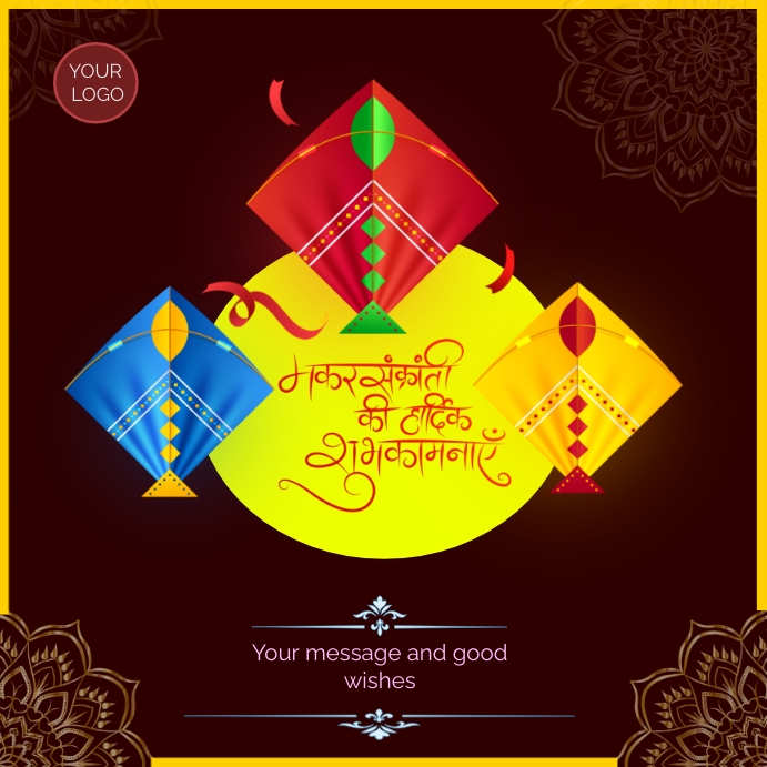 Makar Sakranti Instagram Post template