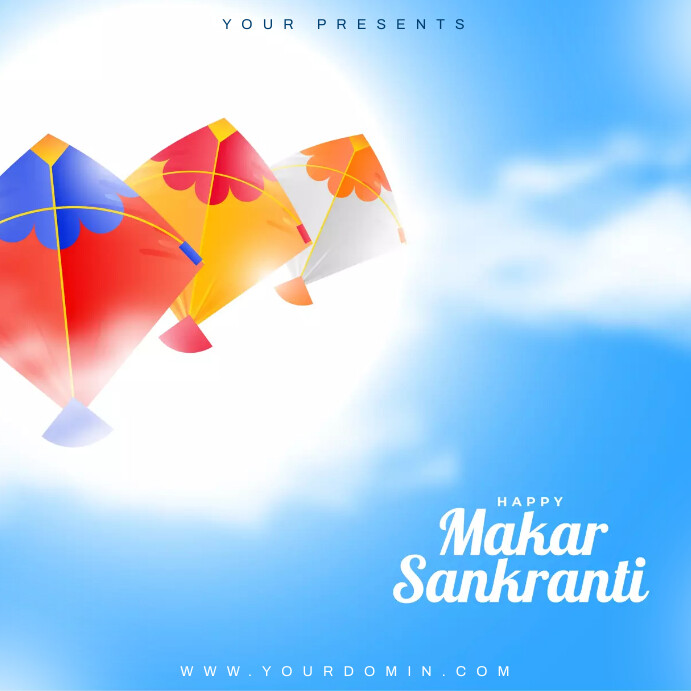 MAKAR SAKRANTI Instagram Post template