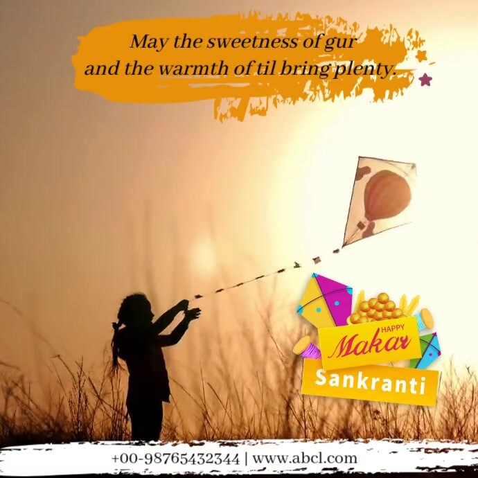 Makar Sankranti Instagram-Beitrag template