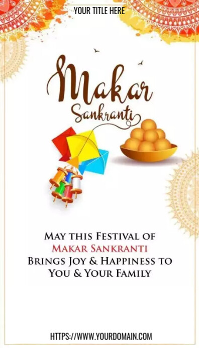Makar sankranti (1) Business Card template