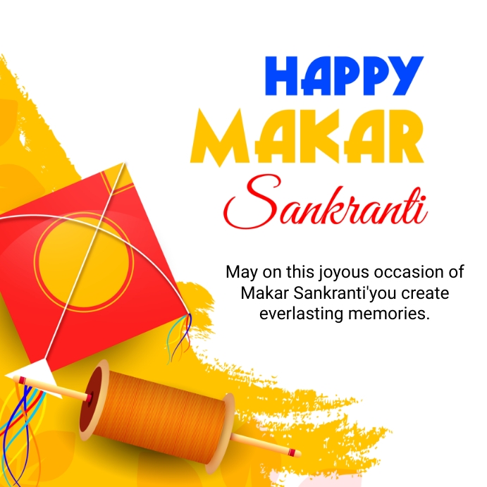 Makar Sankranti card Template | PosterMyWall