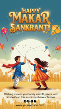 Makar Sankranti Instagram Story template