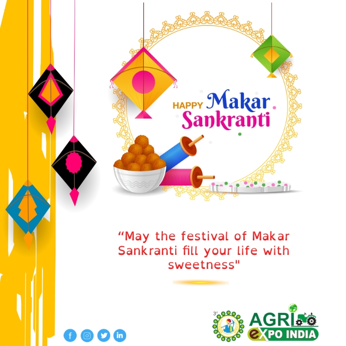 Makar sankranti Instagram Plasing template