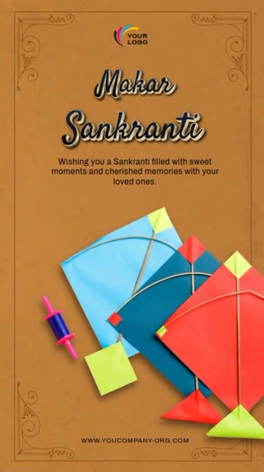 makar sankranti Instagram Story template