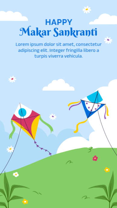 makar sankranti Instagram Story template