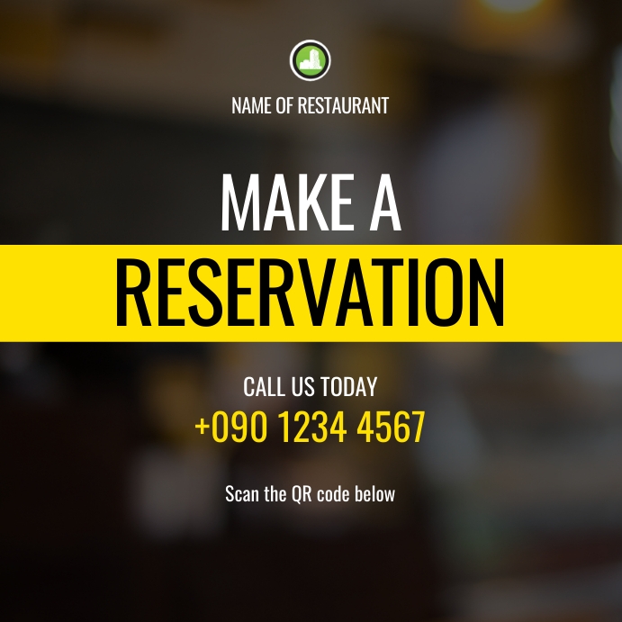 MAKE A RESERVATION FLYER Template | PosterMyWall
