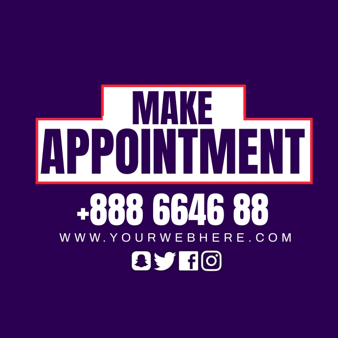 make appointment Template | PosterMyWall