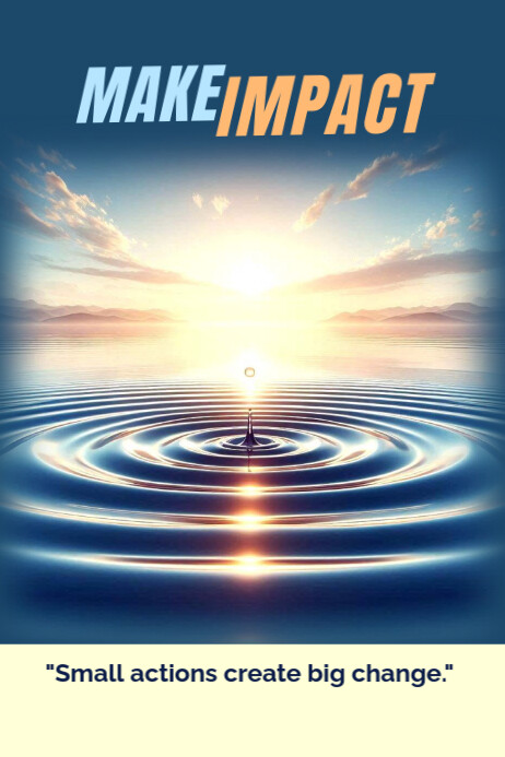 Make impact Poster template